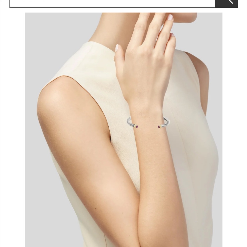 David Yurman ruby kids cable cuff - Picture 7 of 8